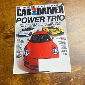 Car and Driver Magazine July 2017 Porsche Mercedes Lexus etc